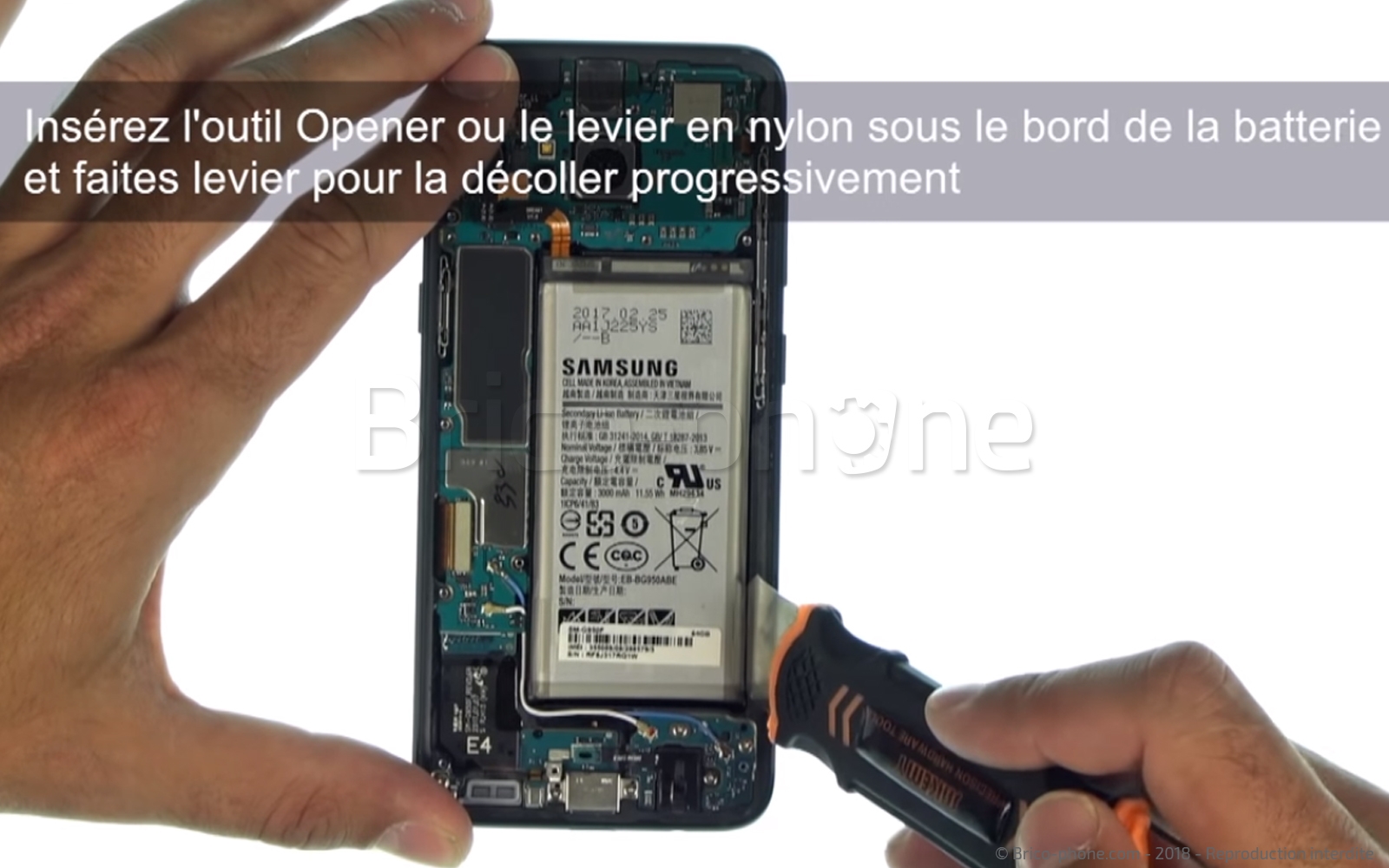 Changement d'écran (vitre+AMOLED) sur Galaxy S8 photo 3